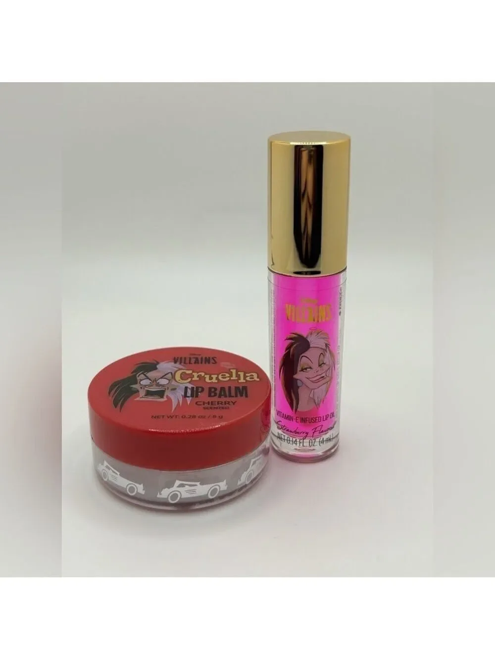 Disney Villains Cruella Lip Balm and Lip Oil Set